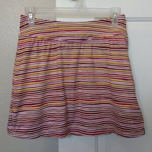Title Nine Striped Skort Mesh Shorts Women's Size XS